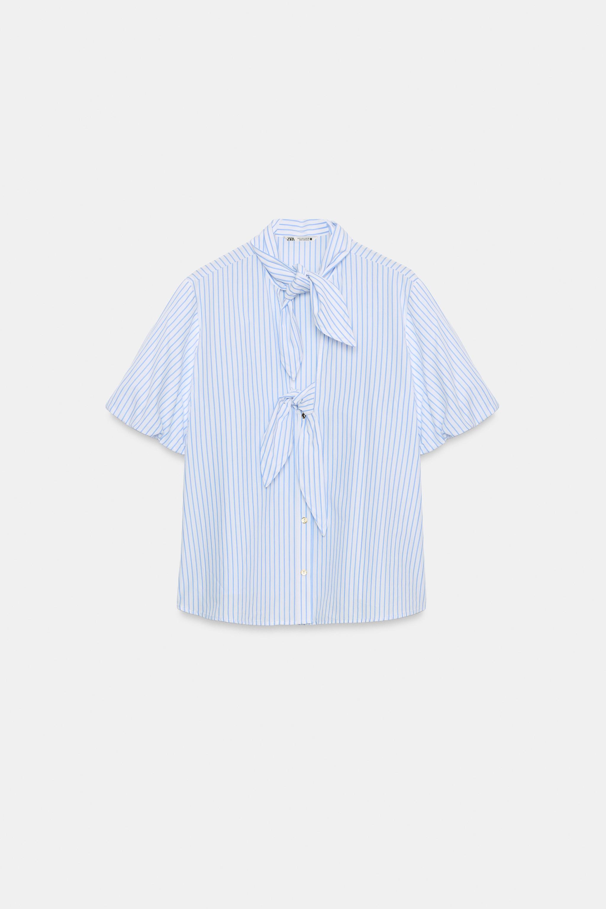 STRIPED TIED TOP